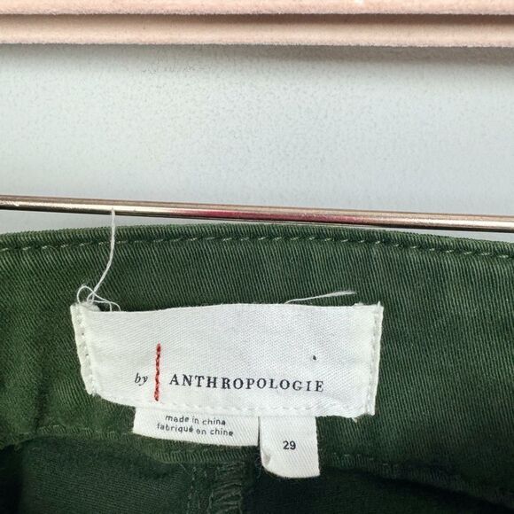 BY ANTHROPOLOGIE | Green Jefferson Utility Skinny Ankle Pants Women’s Size 29/8 - Picture 9 of 12